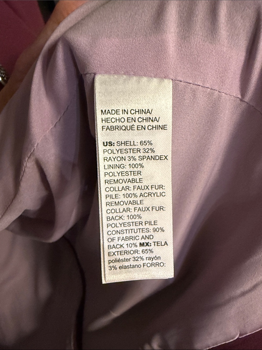 White House Black Market Raspberry Single-Breasted Wool Blend Coat - Picture 7 of 7